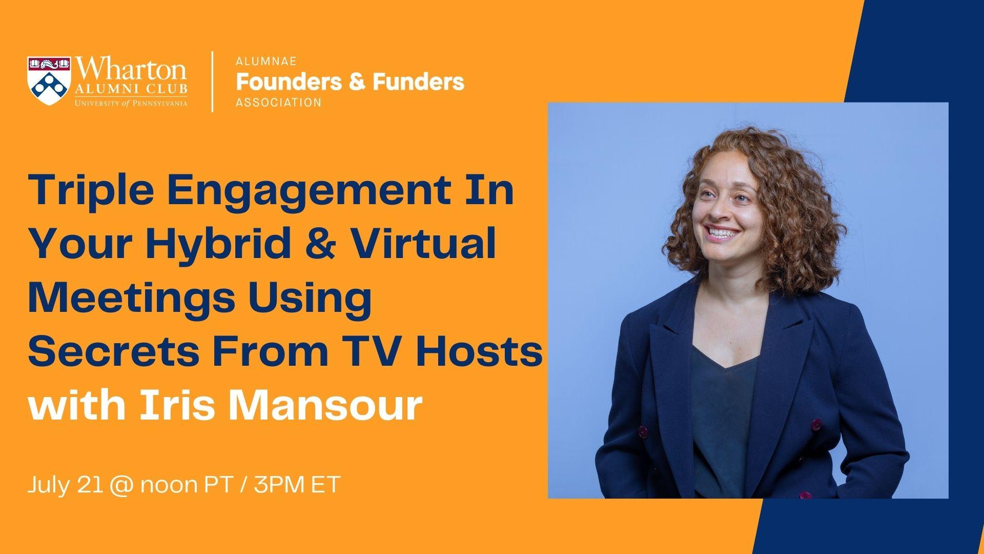 Triple Engagement In Your Virtual Meetings Using Secrets From TV Hosts